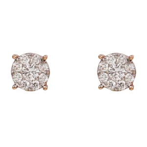 Signature Round Cluster Diamond Studs