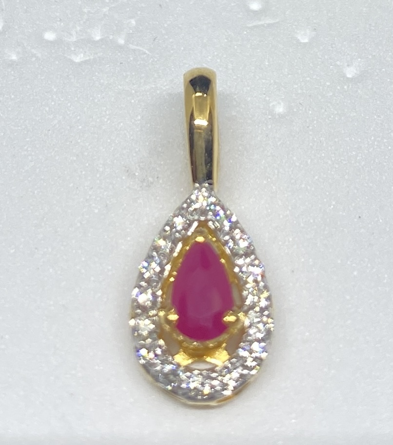 Crimson Drop Pendant