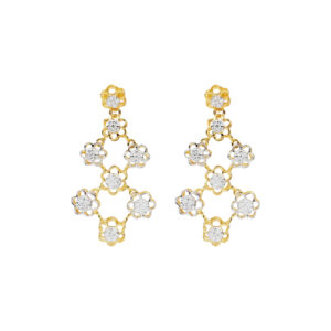 Nesta Floral Lattice Earrings
