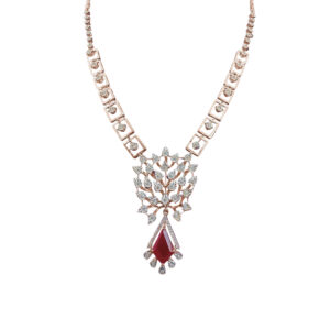 Fuschia Detachable Necklace