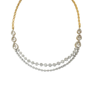 Seraphine Twin Line Diamond Necklace