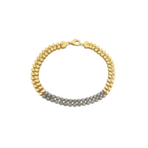 Illusion Pear Linked Bracelet