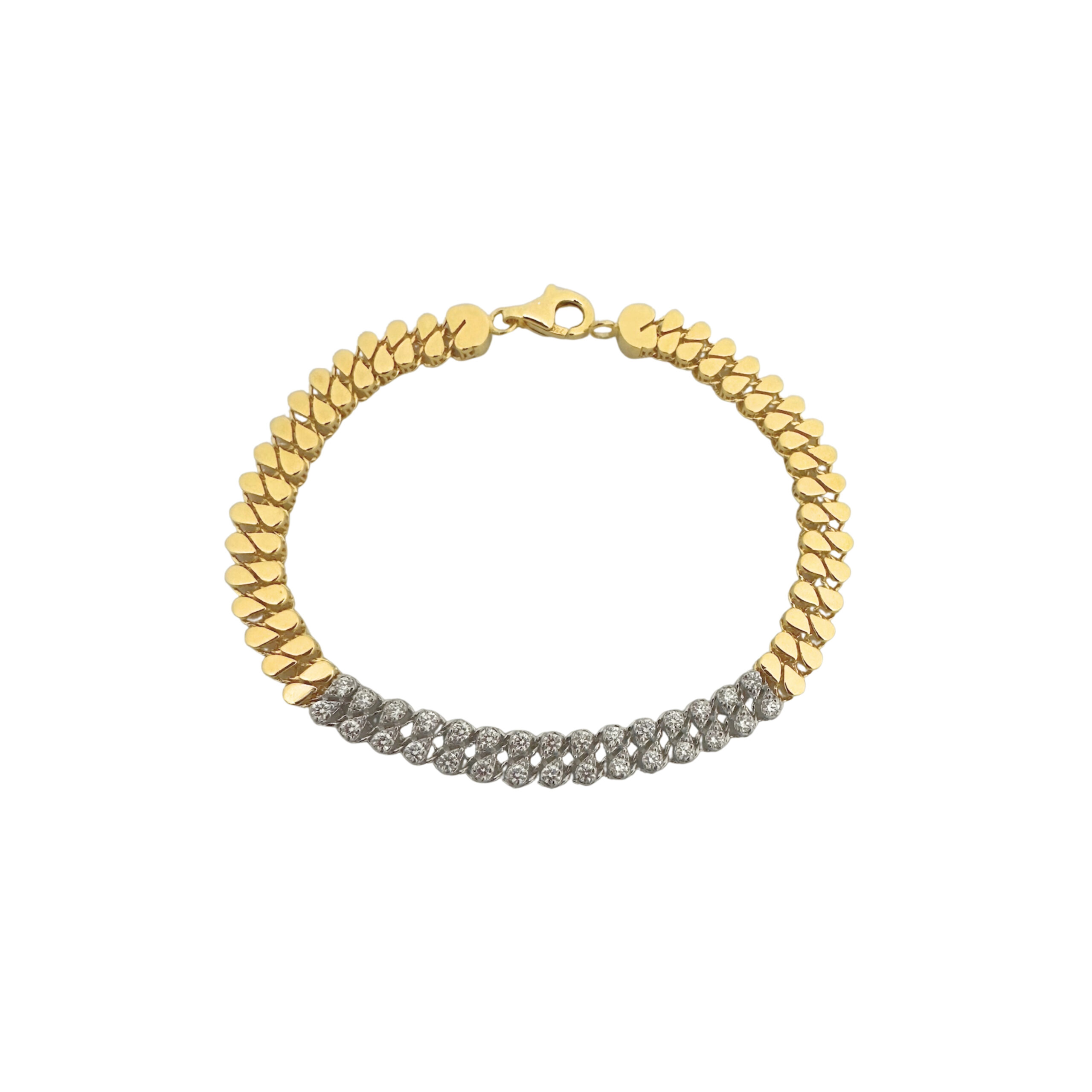 Illusion Pear Linked Bracelet