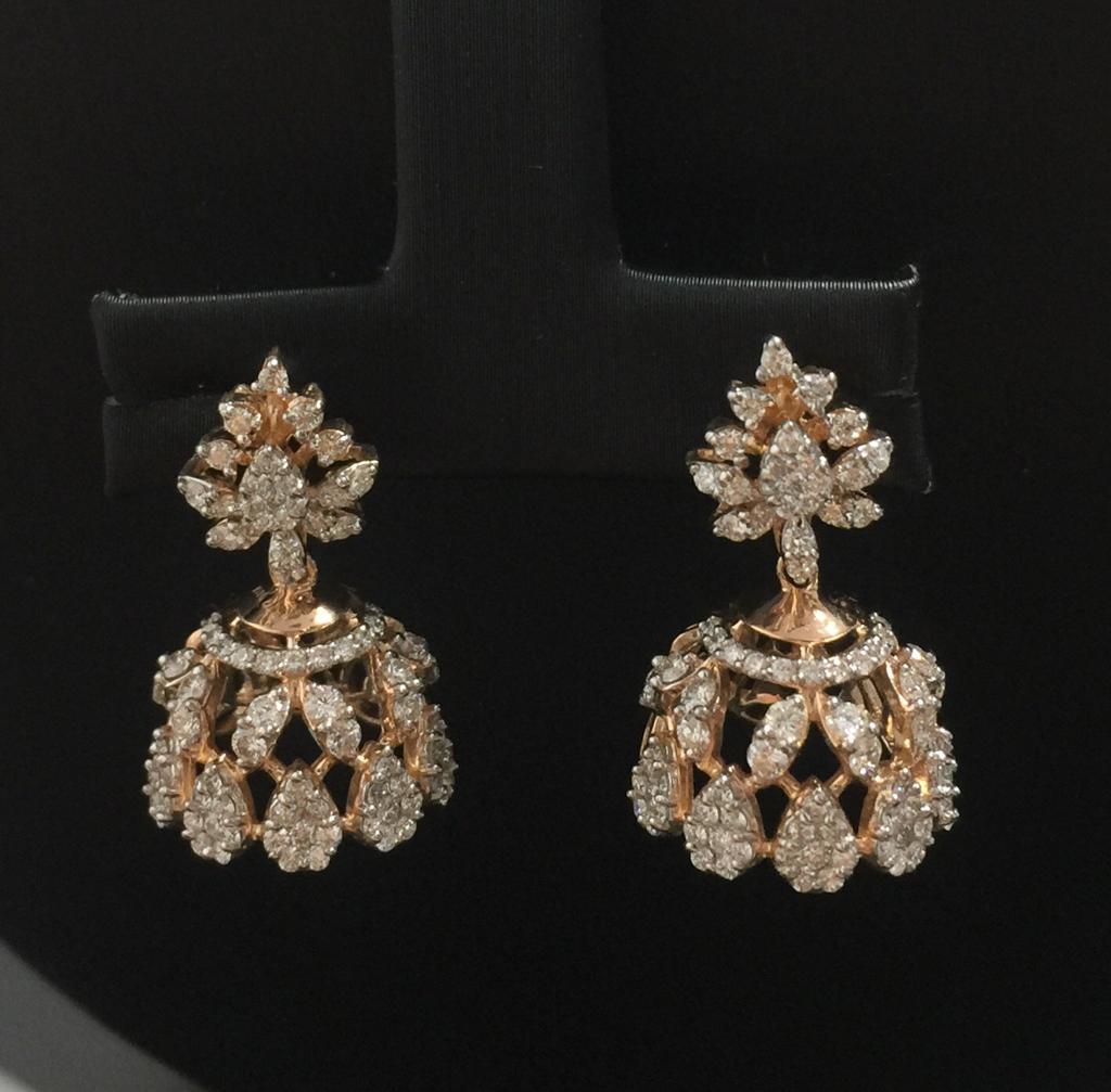 Grace Petal Jhumka Earrings