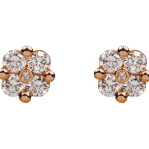 Petite Floral Diamond Studs