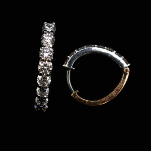 Full Arc Prong-Set Hoops