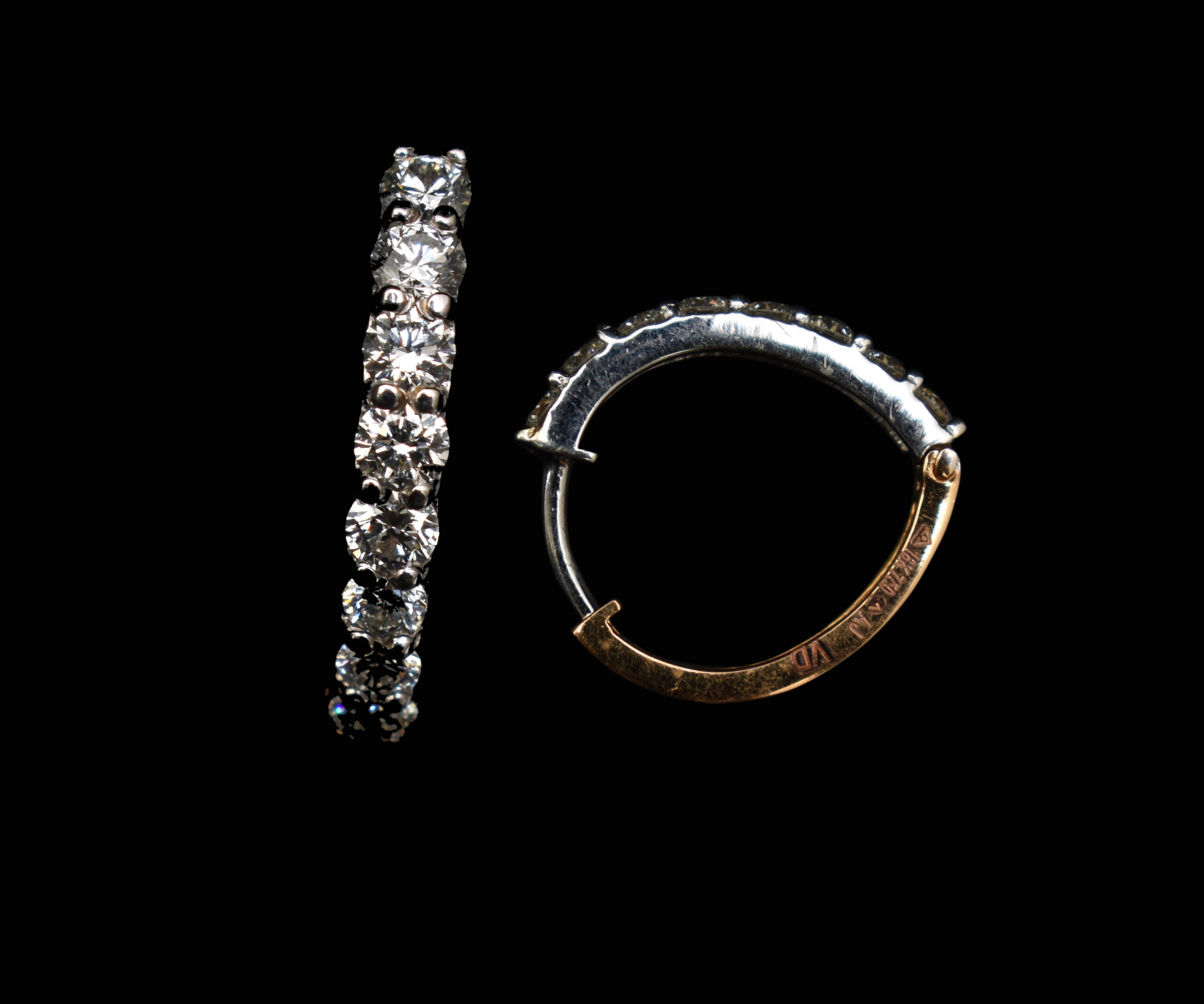Full Arc Prong-Set Hoops