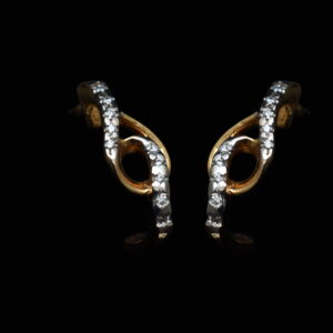 Soft Wave Diamond Earrings