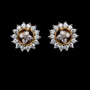 Sunray Halo Diamond Studs
