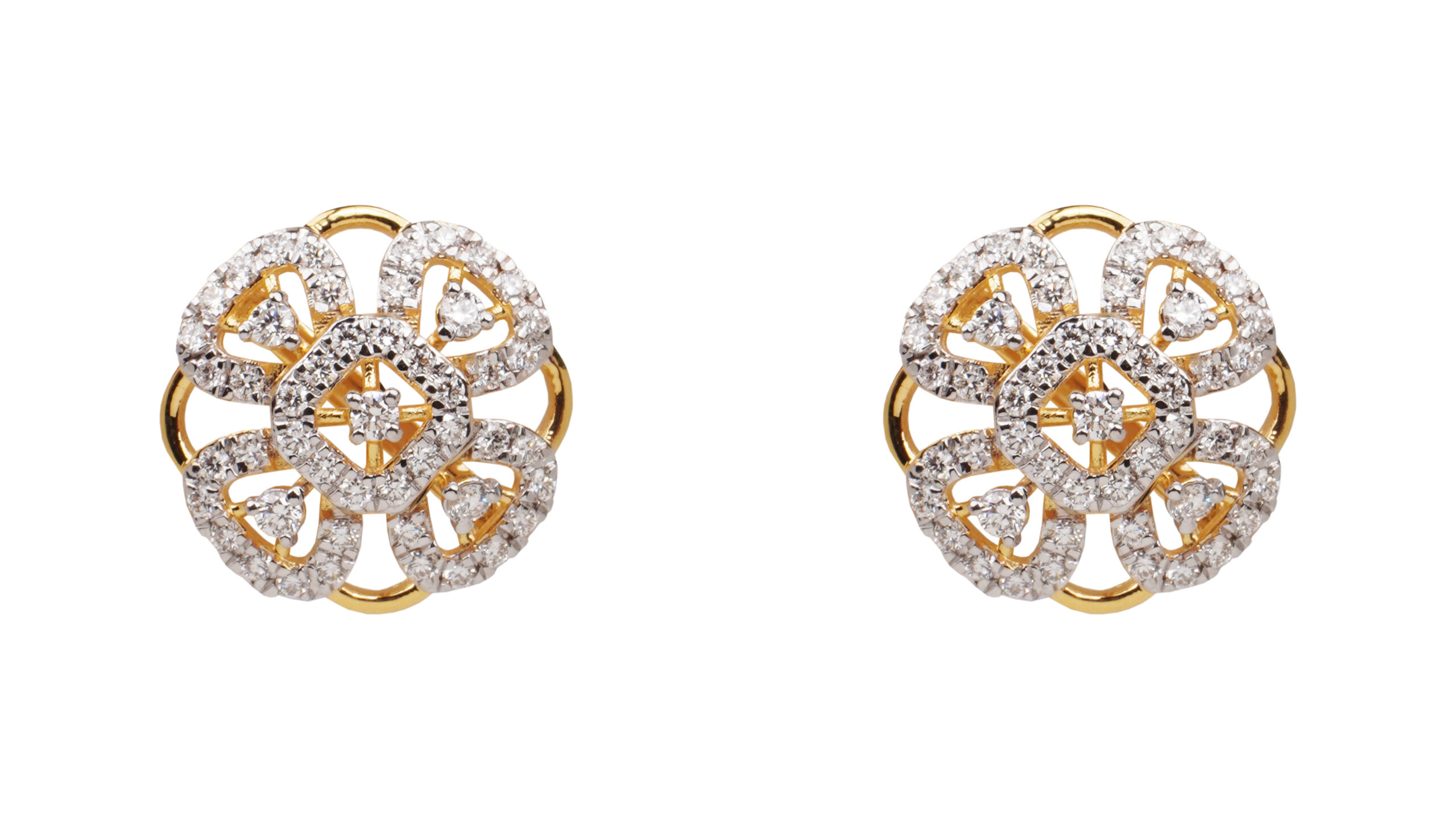 Petal Halo Diamond Studs