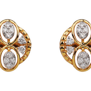 Oval Bloom Diamond Studs