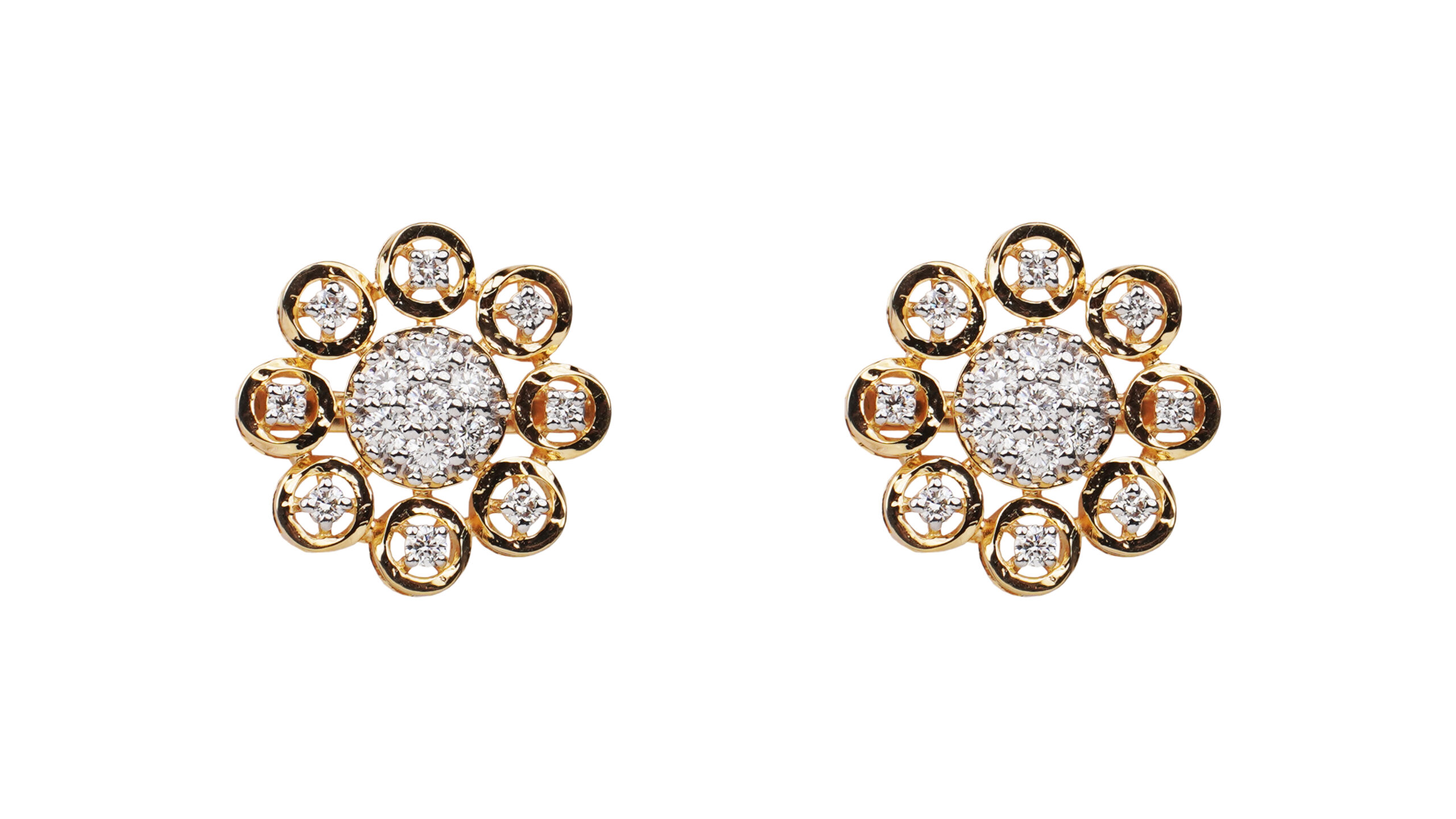 Radiant Petal Diamond Studs