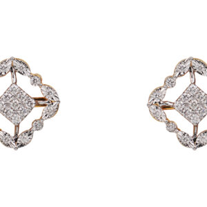 Diamond Quatrefoil Studs