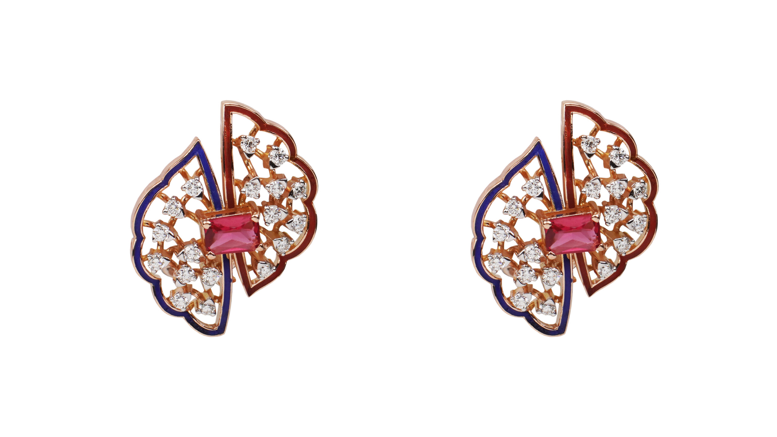 Livia Fan Ruby Studs
