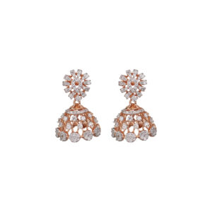 Floral Crown Jhumka Earrings