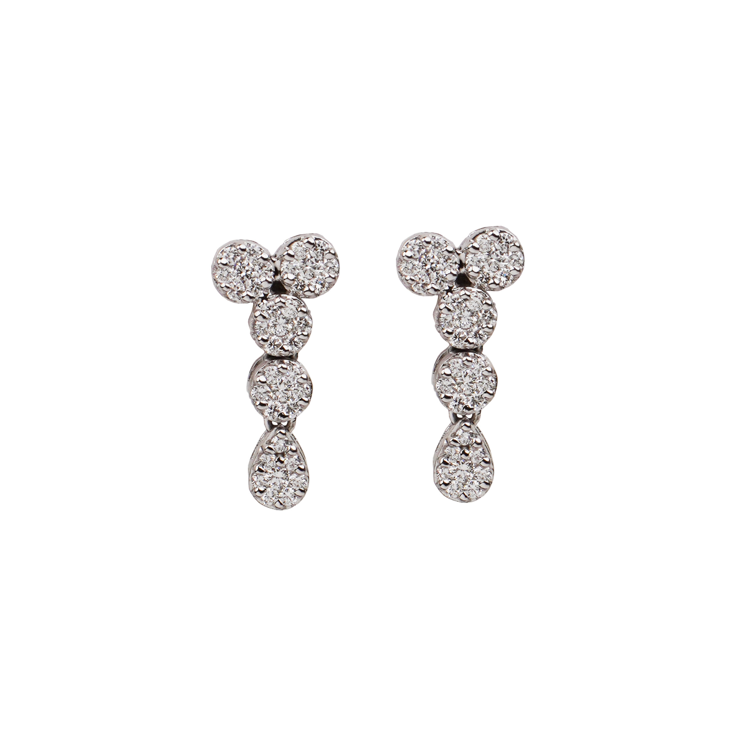 Soft Fall Diamond Drop Earrings