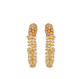Bloom Diamond Linear Earrings