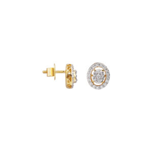 Oval Halo Studs