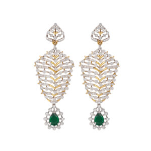 Radiant Wing Emerald Earrings