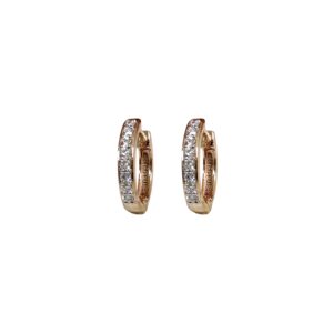 Slim Pavé Hoops