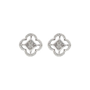 Quatrefoil Diamond Studs