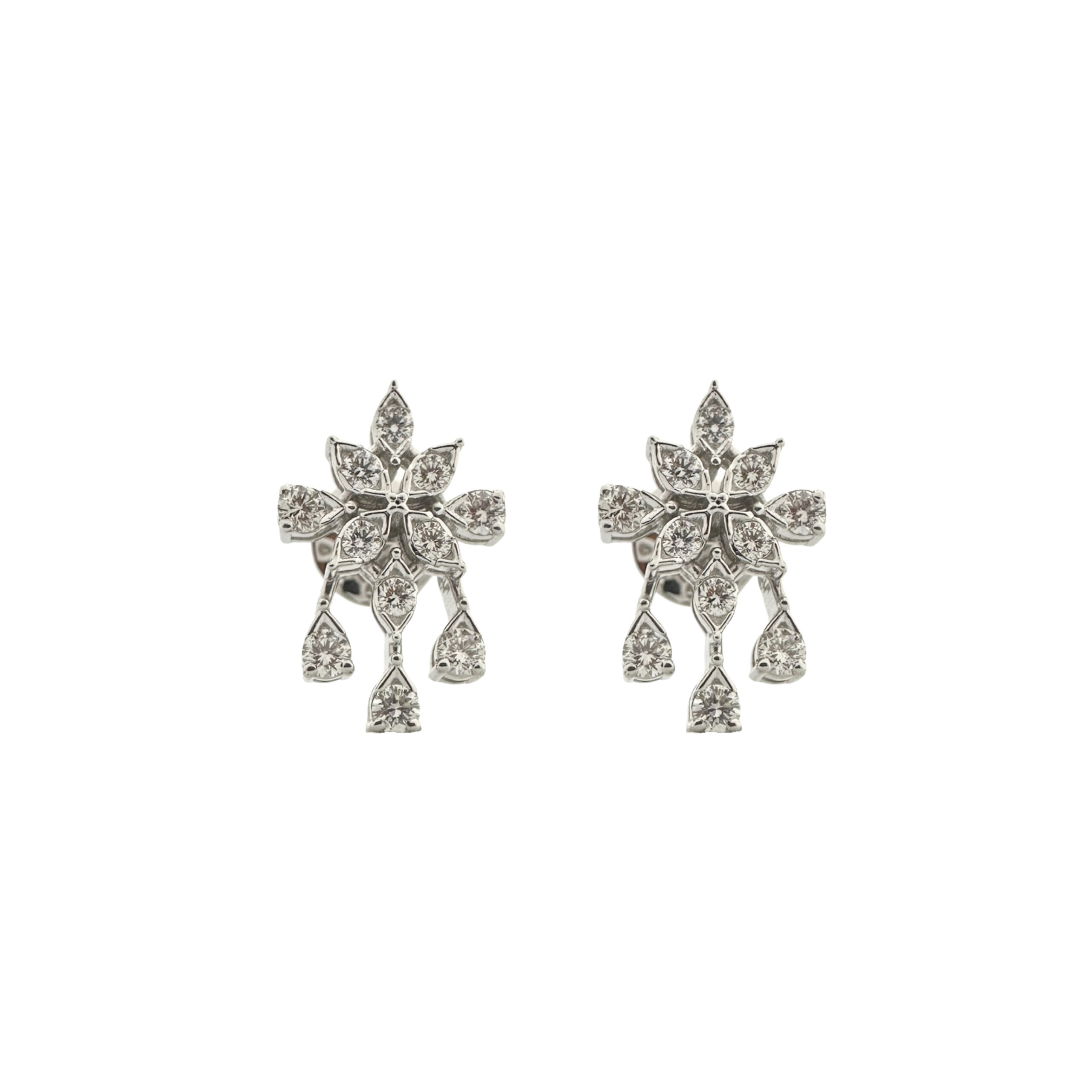 Celeste Diamond Drape Earrings