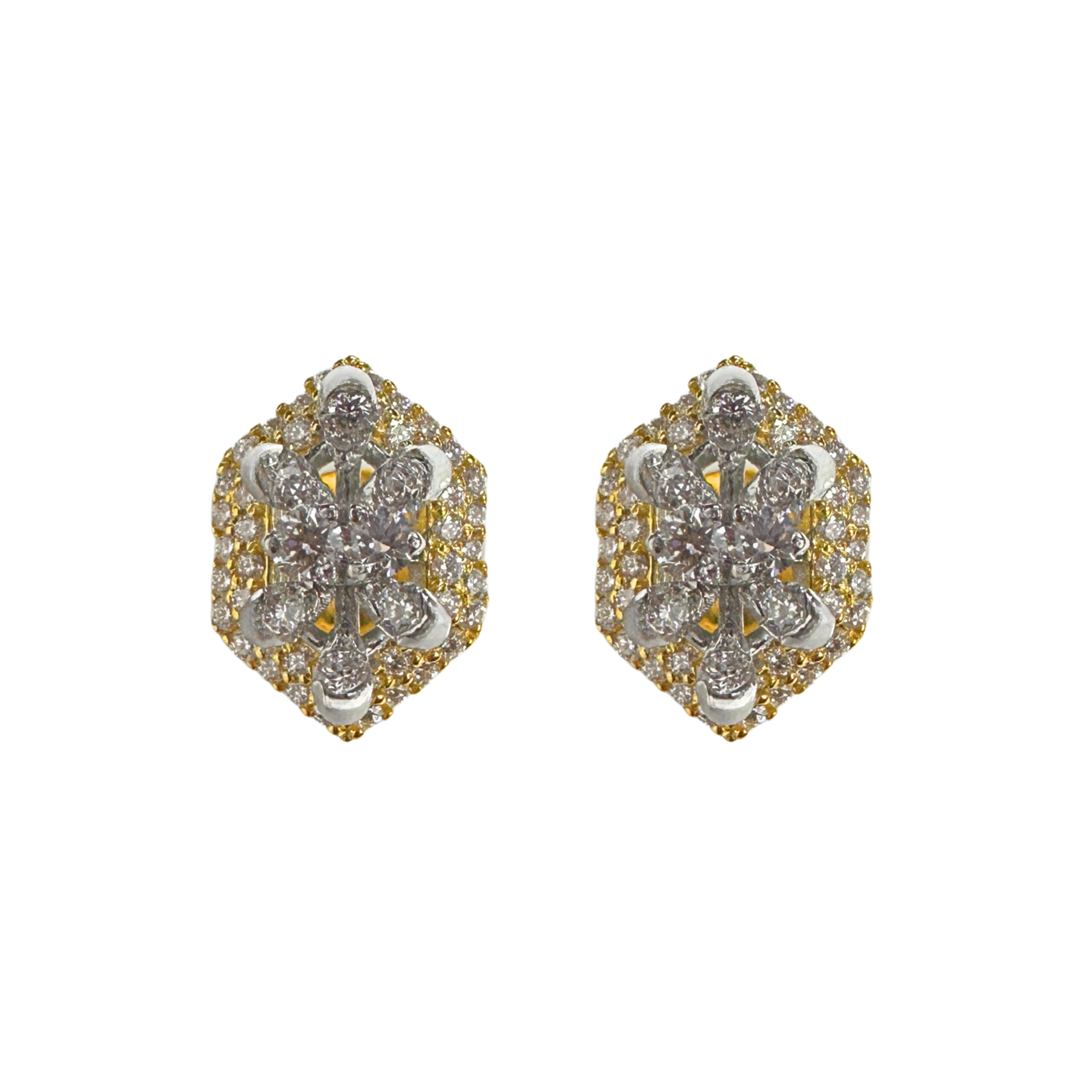 Aurielle Petal Halo Studs