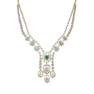 Imperia Emerald Diamond Necklace