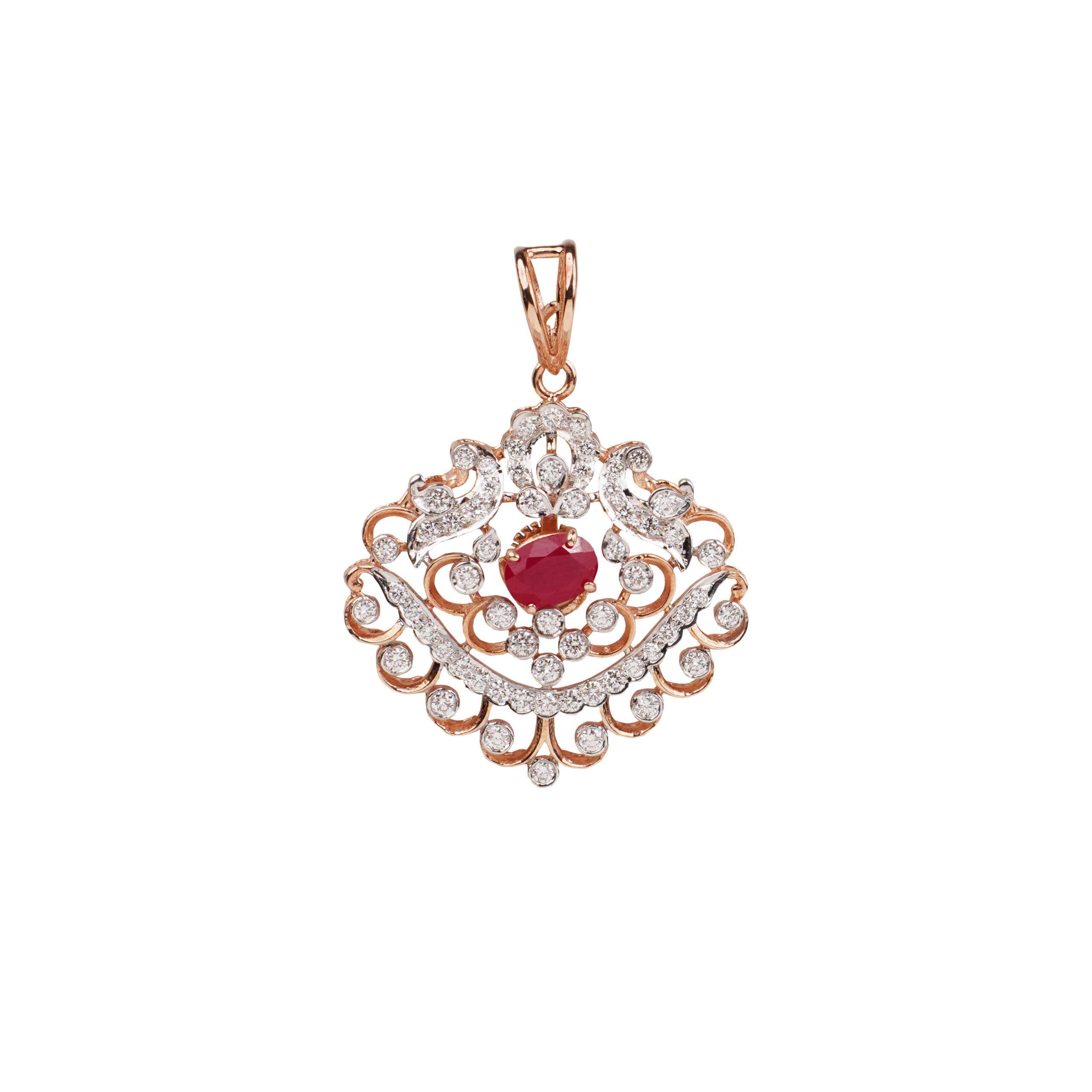 Baroque Scroll Pendant