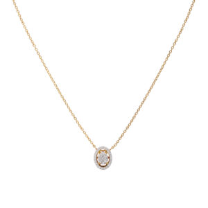 Oval Halo Pendant