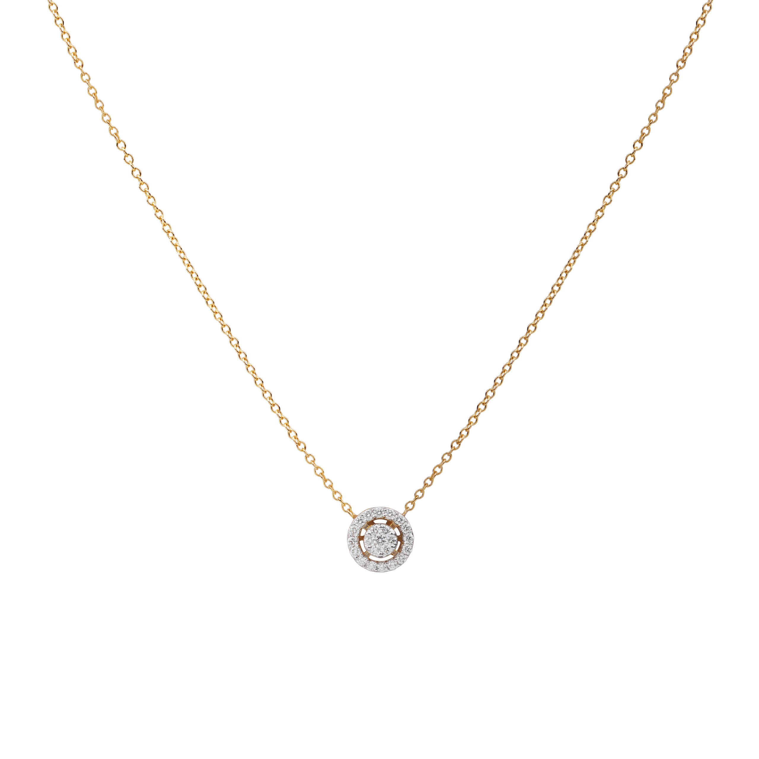 Round Halo Pendant