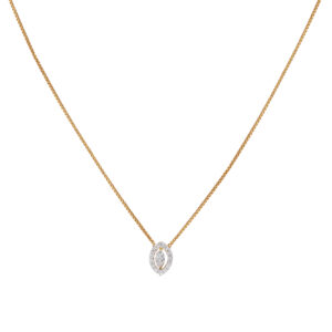 Marquise Halo Pendant