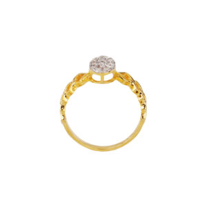 Interlink Sparkle Motif Ring