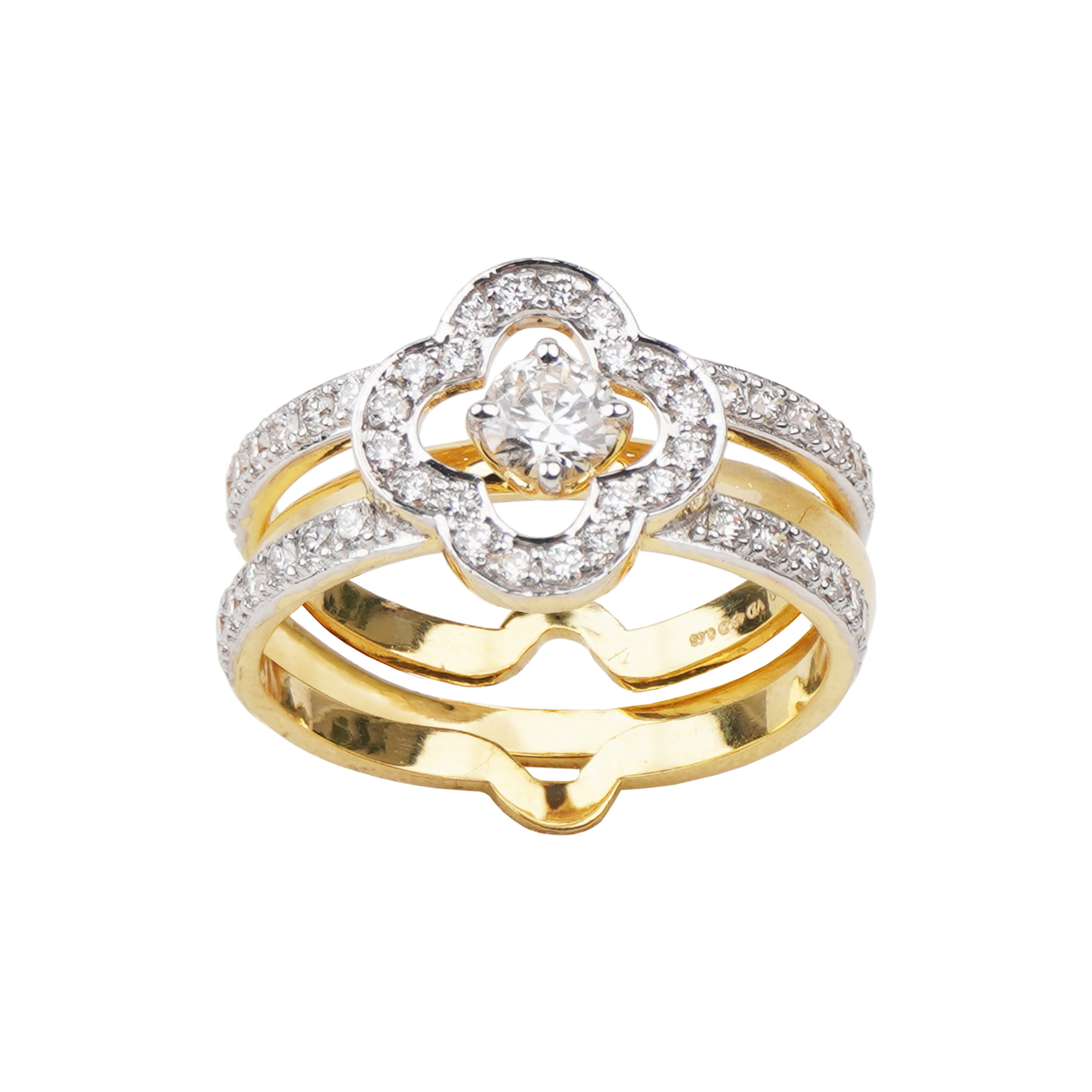 Divided Halo Ring