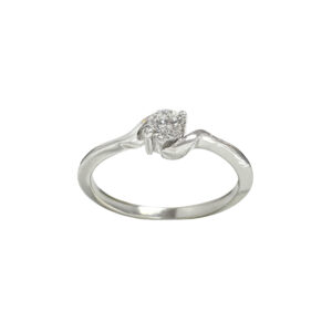 Fluid Solitaire Ring