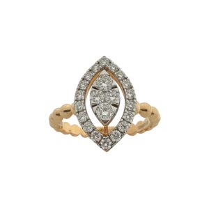 Beaded Marquise Ring